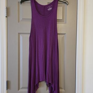 Purple Sleeveless Tunic Top